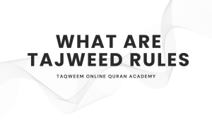 What Are Tajweed Rules