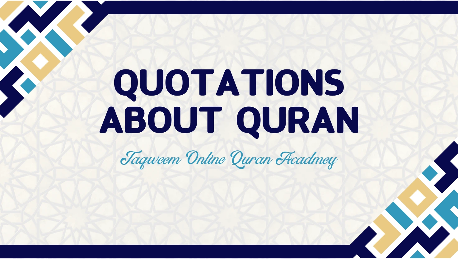 Quotations About Quran